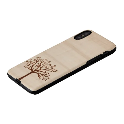 MAN&WOOD iPhone X/XS čierny kryt z jabloňového dreva - 2