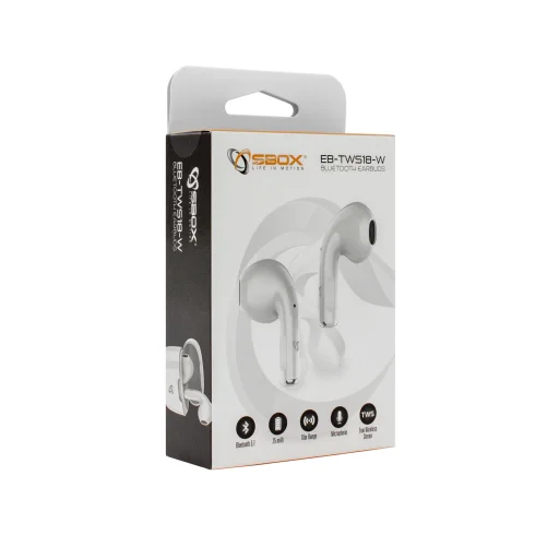 Sbox EB-TWS18 biele Bluetooth slúchadlá - 5
