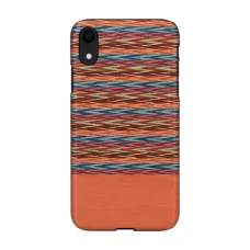 MAN&WOOD iPhone XR browny check black puzdro