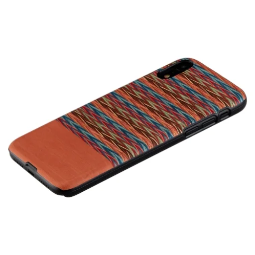 MAN&WOOD iPhone XR browny check black puzdro - 2