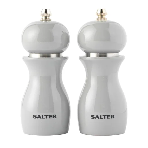 Salter 7613 GYXR lesklé mlynčeky na soľ a korenie, sivé - 1