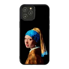 Puzdro iKins pre Apple iPhone 12 Pro Max – Dievča s perlovou náušnicou