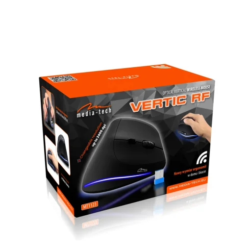 Media-Tech MT1123 Vertic RF bezdrôtová ergonomická vertikálna myš - 9