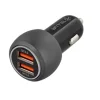 Tellur Dual USB autonabíjačka s QC 3.0, 6A, čierna thumbnail