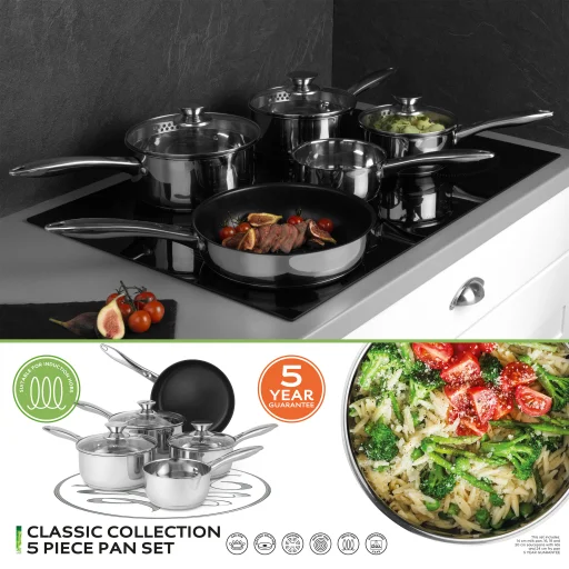 Russell Hobbs BW06572EU72 Classic Collection 5-dielna súprava riadu z nehrdzavejúcej ocele - 3