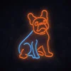 Manta SNL68MT Style Neon Lights FRANCÚZSKY BULDOČEK viacfarebná dekoratívna lampa thumbnail