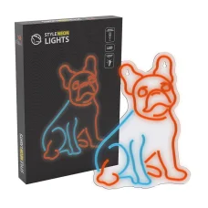 Manta SNL68MT Style Neon Lights FRANCÚZSKY BULDOČEK viacfarebná dekoratívna lampa