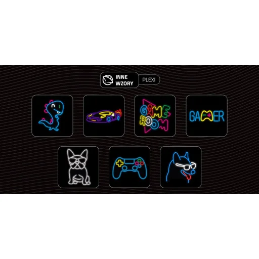 Manta SNL68MT Style Neon Lights FRANCÚZSKY BULDOČEK viacfarebná dekoratívna lampa - 6