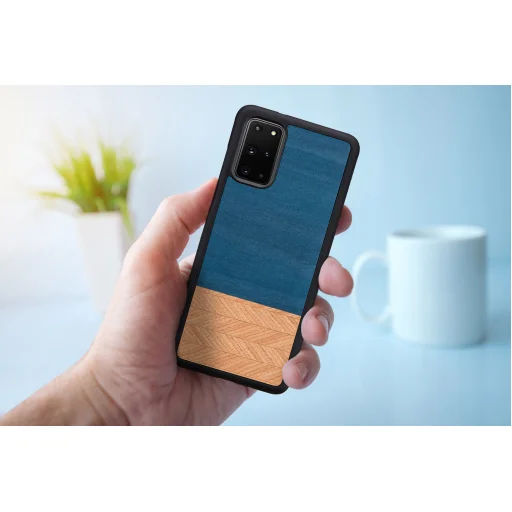 MAN&WOOD Galaxy S20+ denim black puzdro - 4