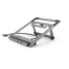 Hama 00200139 Connect2Office USB-C dokovacia stanica so stojanom, 12 portov, 100 W, sivá thumbnail