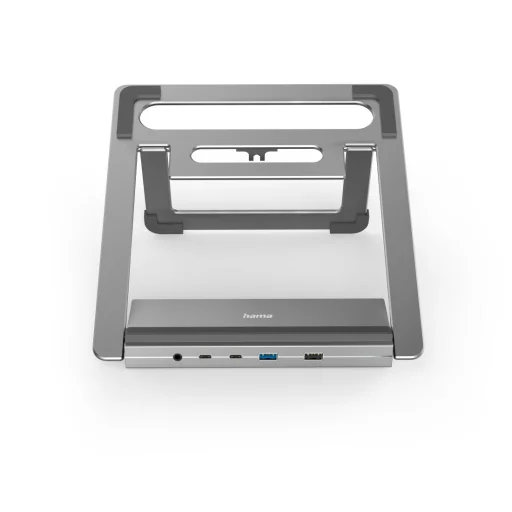 Hama 00200139 Connect2Office USB-C dokovacia stanica so stojanom, 12 portov, 100 W, sivá - 4