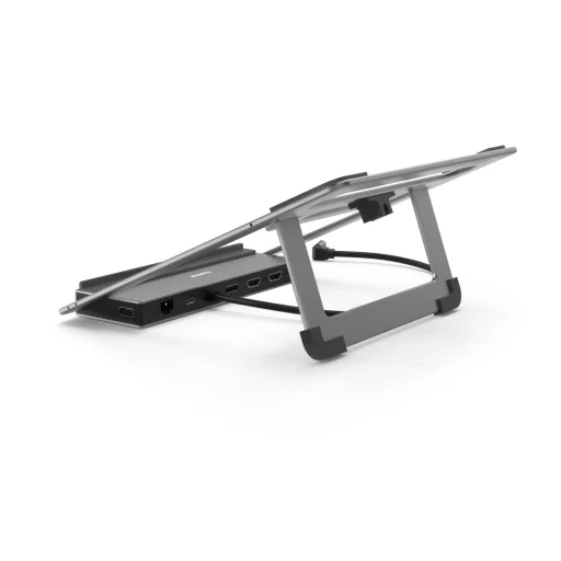 Hama 00200139 Connect2Office USB-C dokovacia stanica so stojanom, 12 portov, 100 W, sivá - 5