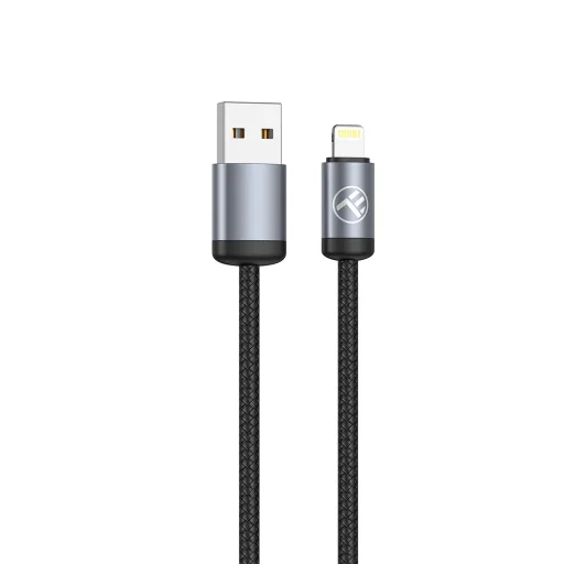 Tellur Minimalist USB–Lightning kábel 3A 1 m čierny - 1