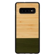 MAN&WOOD Samsung Galaxy S10 Plus bambusový les čierne flipové puzdro