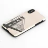 MAN&WOOD iPhone X/XS fliptok fekete tok thumbnail