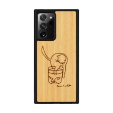 MAN&WOOD puzdro cat with fish pre Samsung Galaxy Note 20 Ultra