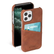 Krusell Sunne CardCover Apple iPhone 12 mini kožené puzdro vintage koňakovo hnedé (62154)