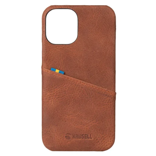 Krusell Sunne CardCover Apple iPhone 12 mini kožené puzdro vintage koňakovo hnedé (62154) - 3