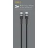 Orsen S51 Type-C – Lightning 3A 1 m modrý kábel thumbnail