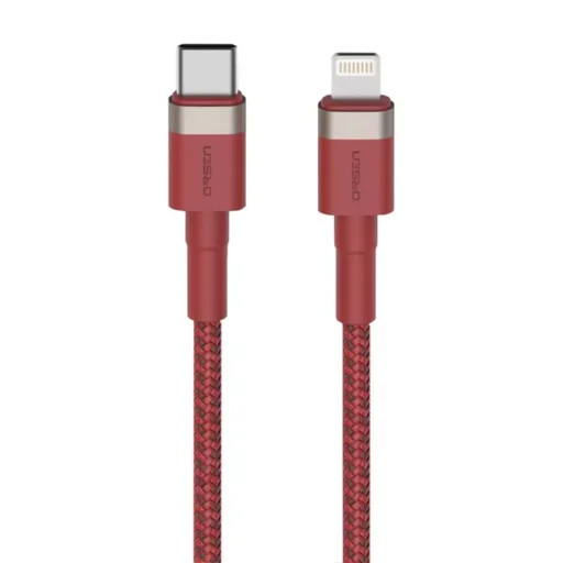 Orsen S51 Type-C–Lightning 3A 1 m červený kábel - 1