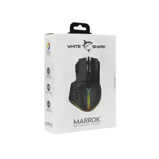 White Shark MARROK GM-9006 čierna RGB herná myš - 6