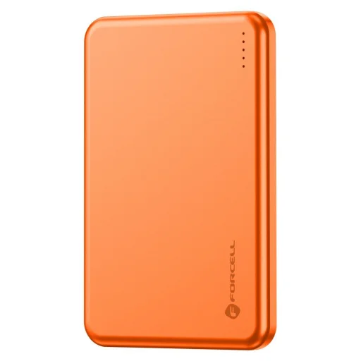 Forcell F-Energy Slim F5K9 QC4.0 PD3.0 15W 5000 mAh MagSafe kompatibilná powerbanka oranžová - 4