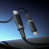 Hoco U153 Extreme čierny Type-C USB-C - Type-C USB-C PD 5A 100W kábel 1,2 m thumbnail