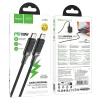 Hoco U153 Extreme čierny Type-C USB-C - Type-C USB-C PD 5A 100W kábel 1,2 m thumbnail