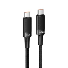 Hoco U153 Extreme čierny Type-C USB-C - Type-C USB-C PD 5A 100W kábel 1,2 m