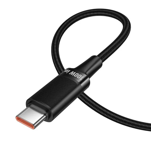 Hoco U153 Extreme čierny Type-C USB-C - Type-C USB-C PD 5A 100W kábel 1,2 m - 3