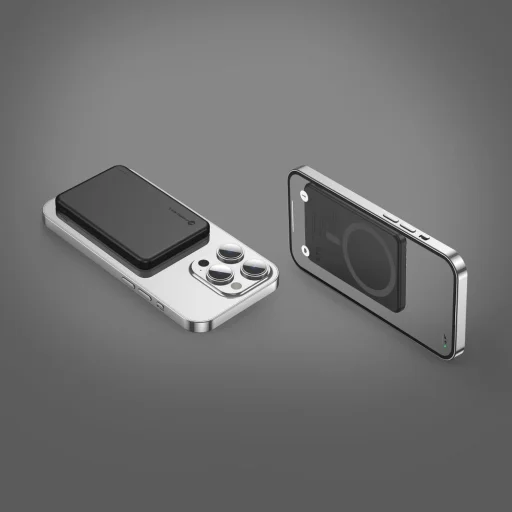 Forcell F-Energy Slim F5K9 QC4.0 PD3.0 15W 5000 mAh MagSafe kompatibilná powerbanka čierna - 7