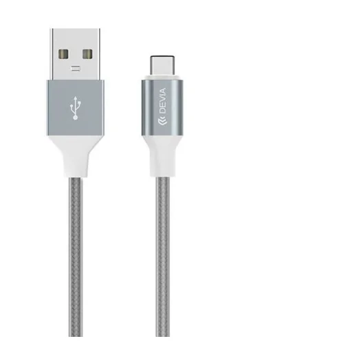 Devia Pheez Series Micro USB kábel (5V 2.4A, 1 m) sivý - 1