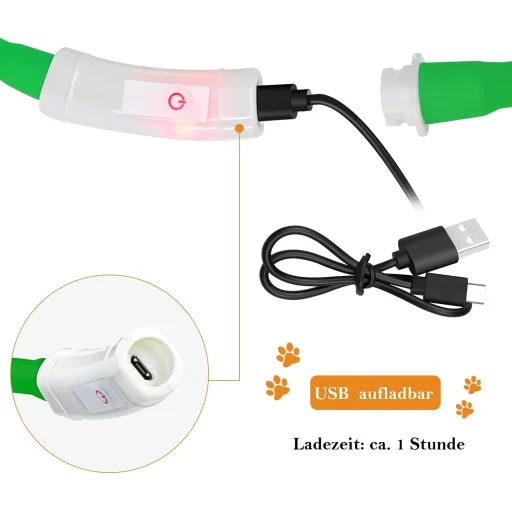 Anicoll LED obojok pre psov a mačky zelený - 9