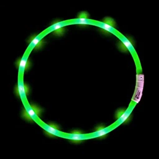 Anicoll LED obojok pre psov a mačky zelený - 1