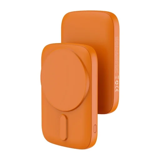 Blue Star Slim DG-P8 15 W 5000 mAh MagSafe kompatibilná powerbanka oranžová - 3