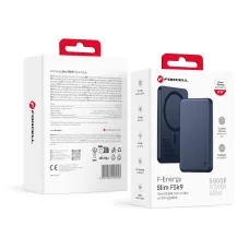Forcell F-Energy Slim F5K9 QC4.0 PD3.0 15W 5000 mAh MagSafe kompatibilná powerbanka tmavomodrá