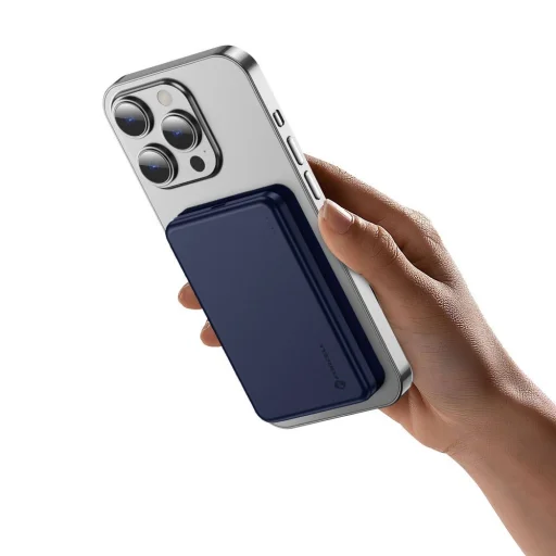 Forcell F-Energy Slim F5K9 QC4.0 PD3.0 15W 5000 mAh MagSafe kompatibilná powerbanka tmavomodrá - 5