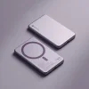 Forcell F-Energy Slim F5K9 QC4.0 PD3.0 15W 5000 mAh MagSafe kompatibilná powerbanka fialová thumbnail