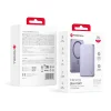 Forcell F-Energy Slim F5K9 QC4.0 PD3.0 15W 5000 mAh MagSafe kompatibilná powerbanka fialová thumbnail
