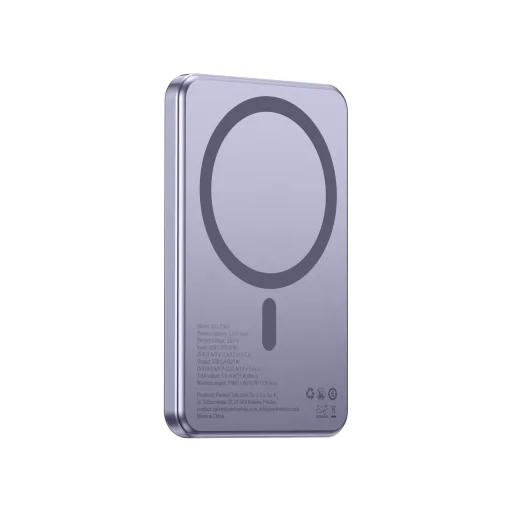 Forcell F-Energy Slim F5K9 QC4.0 PD3.0 15W 5000 mAh MagSafe kompatibilná powerbanka fialová - 3