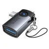 Hoco UA46E Victory sivý 2 v 1 OTG adaptér Lightning / USB-C - USB-A thumbnail
