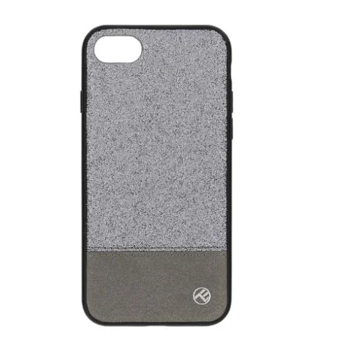 Tellur Cover Synthetic Leather Glitter II iPhone 8 strieborné puzdro - 1