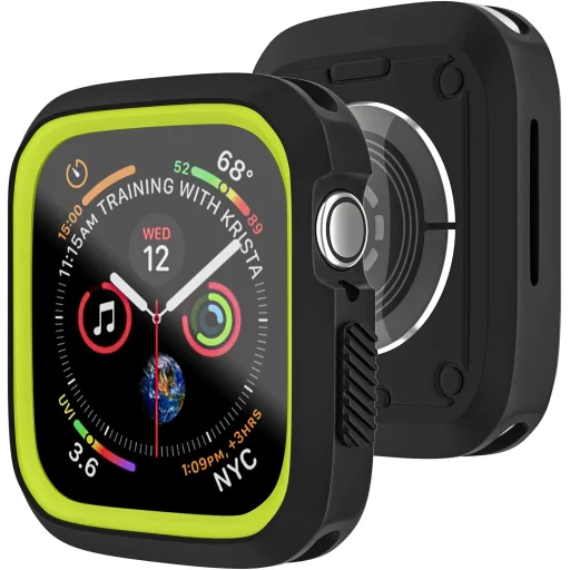 Devia Dazzle Series Apple Watch 40 mm čierno-žlté puzdro - 1