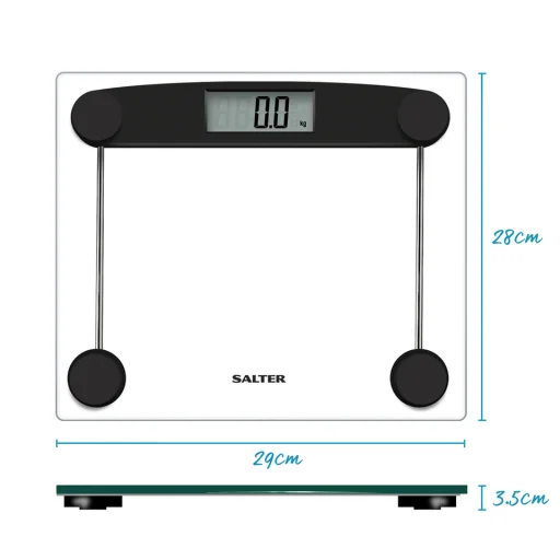 Salter 9208 BK3R kompaktná sklenená elektronická osobná váha - 6