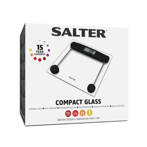 Salter 9208 BK3R kompaktná sklenená elektronická osobná váha - 7