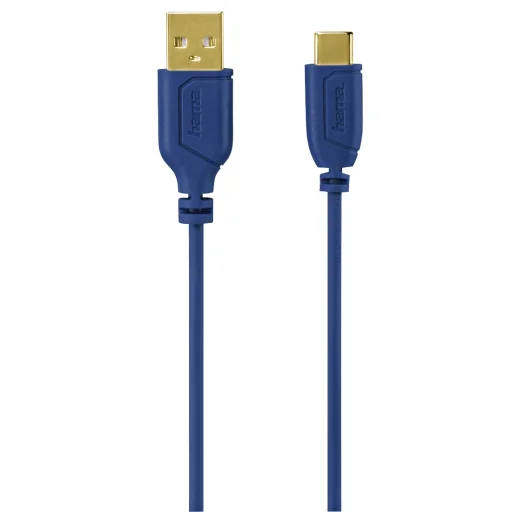 Hama 00135785 Flexi-Slim USB-C kábel 0,75 m modrý - 3