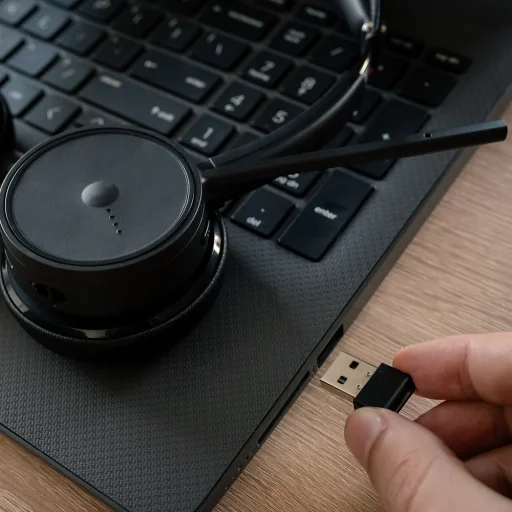Tellur Voice Pro bezdrôtový call center headset čierny - 9