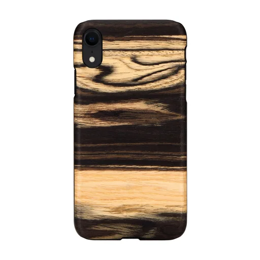 MAN&WOOD iPhone XR fehér ében fekete tok - 1