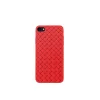 Devia Woven Pattern Design mäkký kryt pre iPhone SE2, červený kryt thumbnail