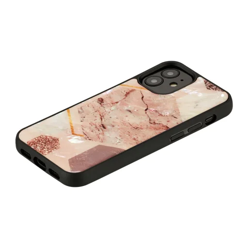 iKins ružový mramorový kryt pre Apple iPhone 12 mini - 2